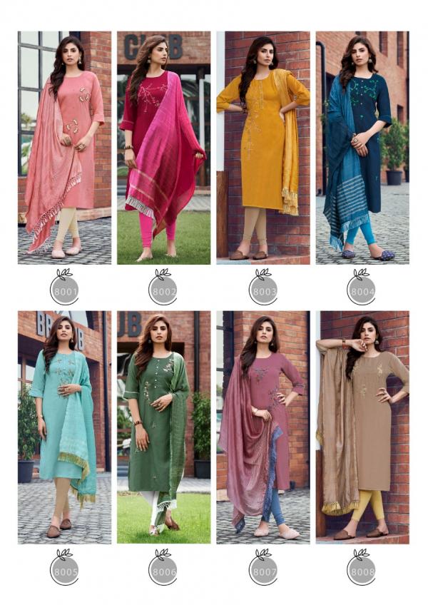 Parra Chunnri 8 Designer Kurti With Dupatta Collection